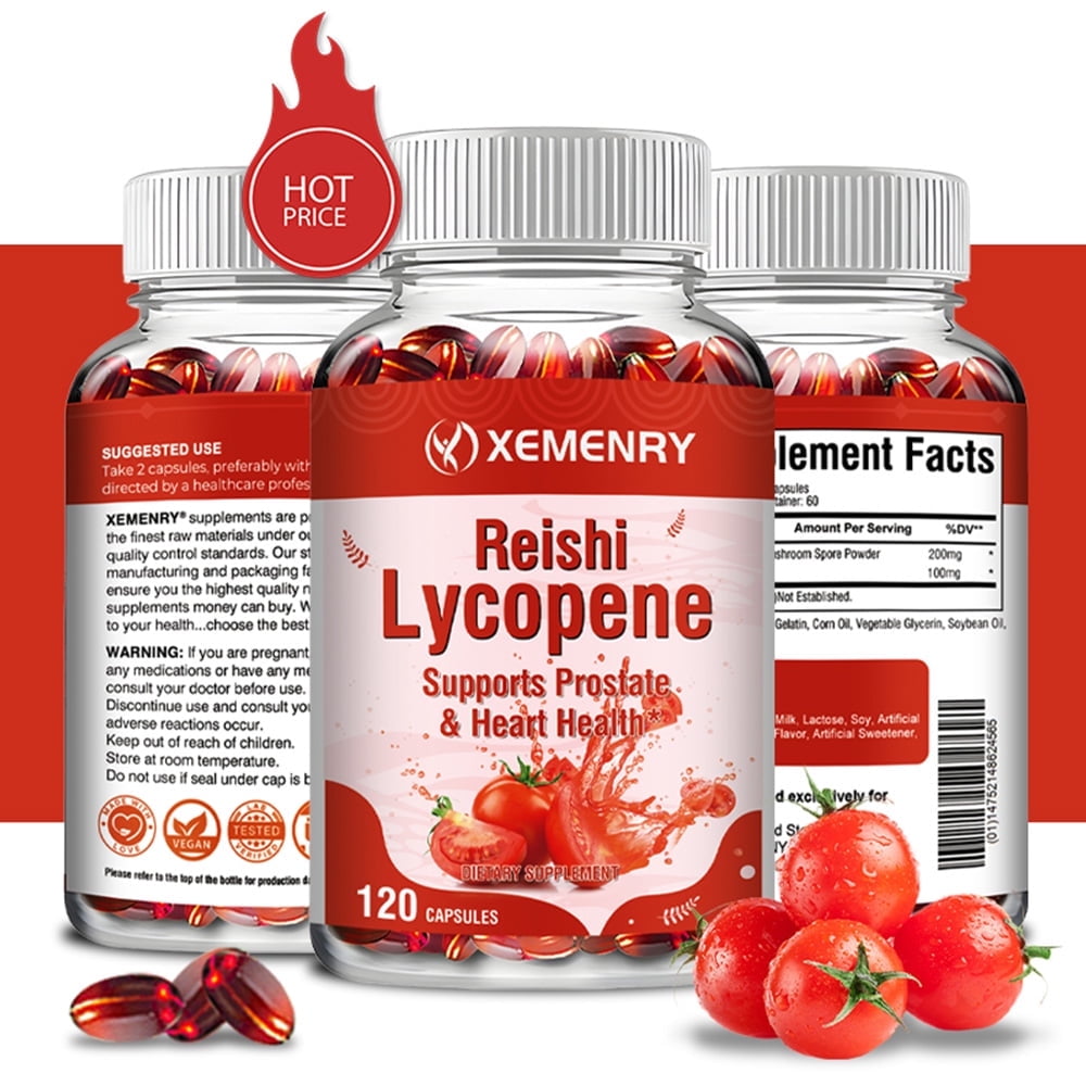 Xemenry Reishi Lycopene 300mg AntiAging, Heart, Bone, Skin