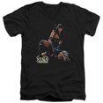 thumbnail image 1 of Xena In Control Adult V-Neck T-Shirt Black, 1 of 1