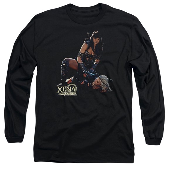 Xena In Control Long Sleeve Adult 18/1 T-Shirt Black