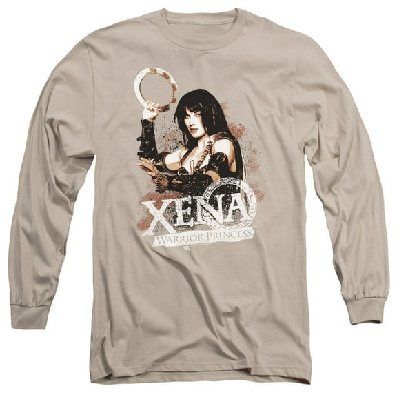 Xena Princess Long Sleeve Adult 18/1 T-Shirt Sand