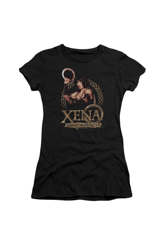 Xena Royalty Junior Women's T-Shirt Sheer Black