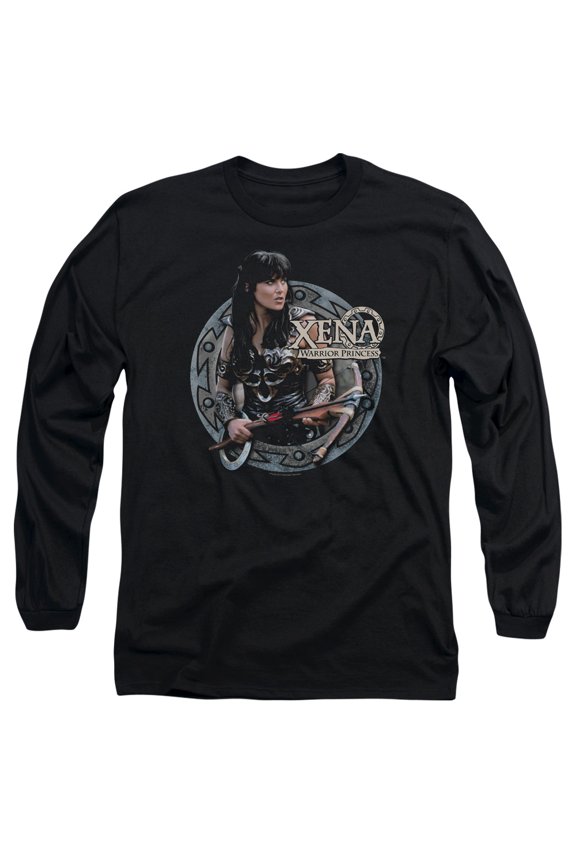 Xena The Warrior Long Sleeve Adult 18/1 T-Shirt Black