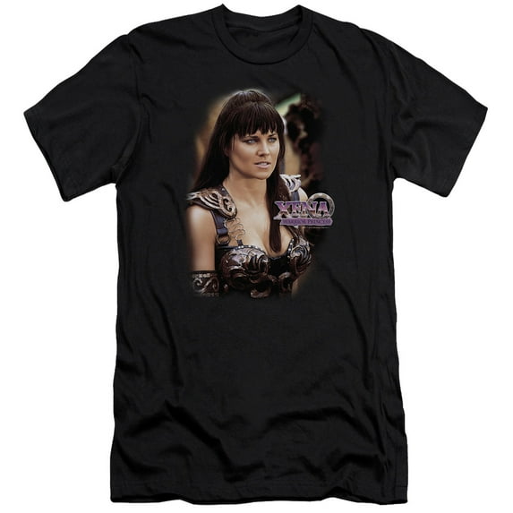 Xena Warrior Princess Premium Adult Slim Fit 30/1 T-Shirt Black