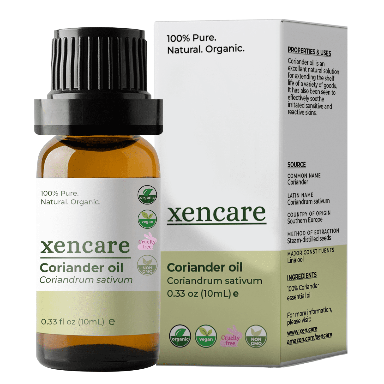 Xencare Peppermint USDA Organic Food Grade Essential Oil | 100% Pure Natural Undiluted | Edible & Safe to Ingest & for Skin | Premium Aromatherapy for