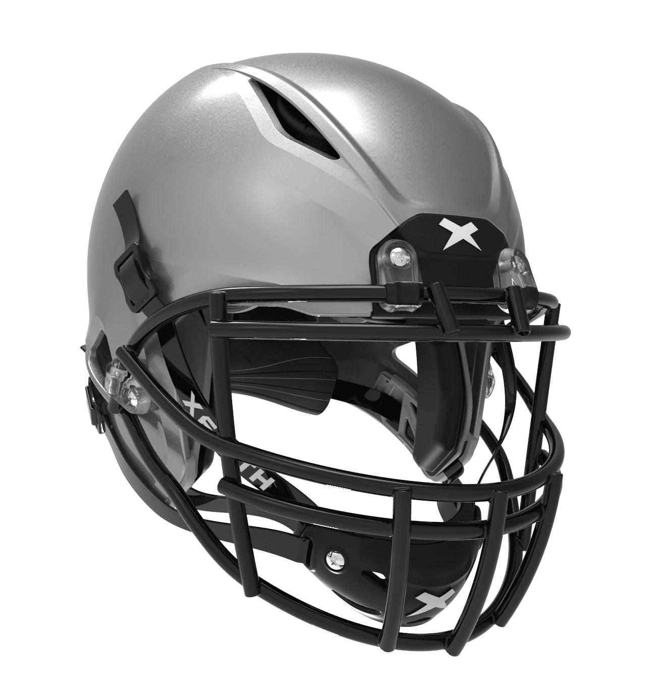 Xenith Shadow Adult Football Helmet (Metallic Silver, L Xenith Shadow Adult Football Helmet (Metallic Silver, L