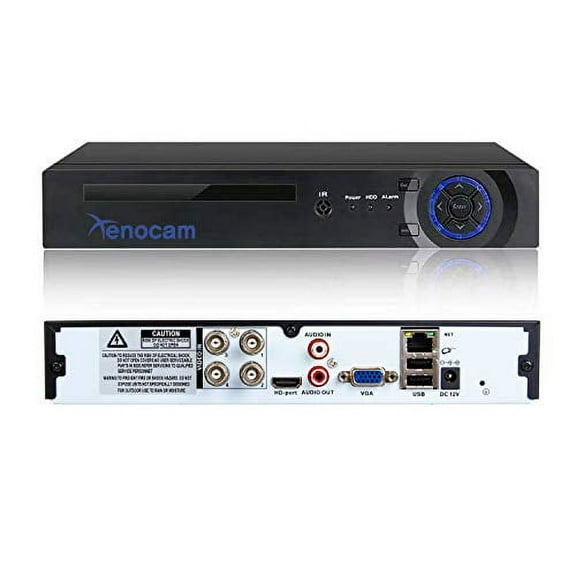 Xenocam 4CH 1080N Hybrid 5-in-1 AHD DVR (1080P NVR+1080N AHD+960H Analog+TVI+CVI) Standalone DVR CCTV Surveillance Security System Video Recorder Motion Detection HDD & Cameras not Included