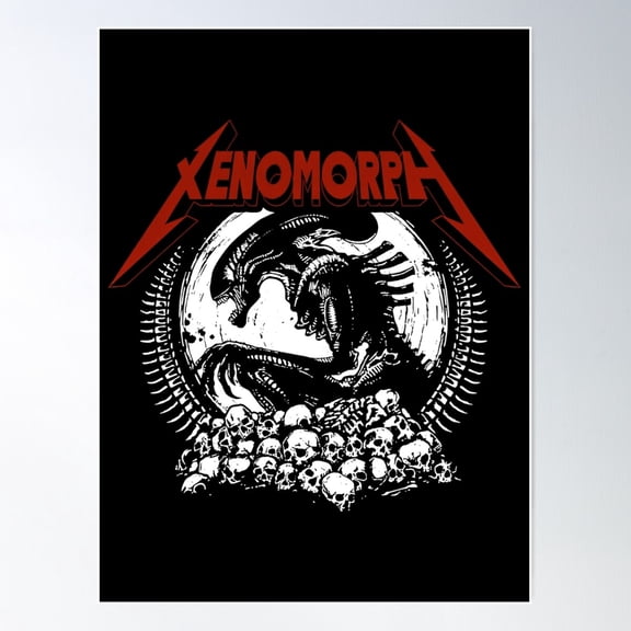 Xenomorph Alien Metal Poster Wall Art, Modern Wall Decor For Living Room Bedroom, 16x24 UNFRAMED