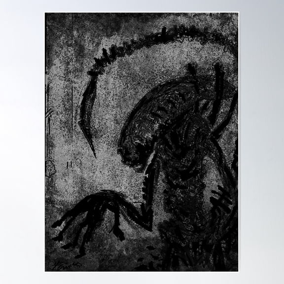 Xenomorph Poster Wall Art, Modern Wall Decor For Living Room Bedroom, 24x36 UNFRAMED