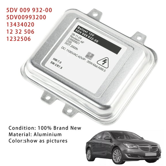 Xenon Headlight Ballast Control Module 5DV00993200 For Vauxhall Insignia 2008-17