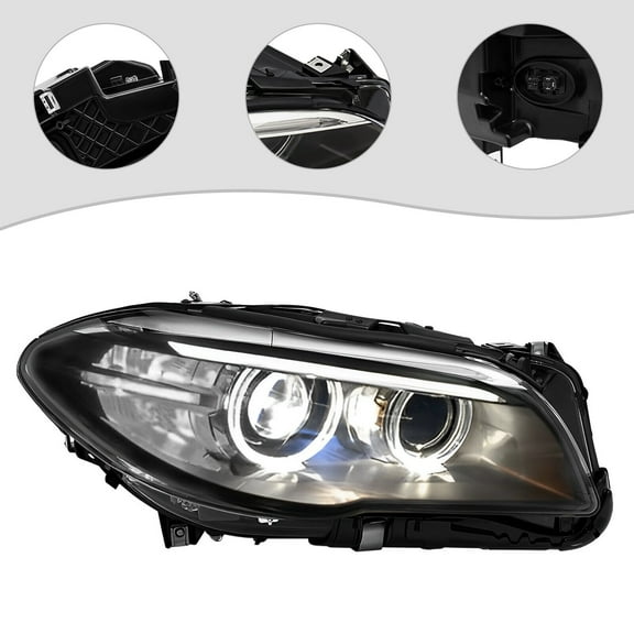 Xenon Headlight For 2014-2017 BMW 5 Series F10 HID Headlamp Right Passenger Side