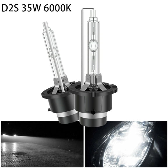 Xenon Lamp Headlight Bulb D2S Error Free Hid Ip68 Led Light Lo/Hi Beam Pair Replacement Vehicle 35W 6000K 6000K by Coconut Ok