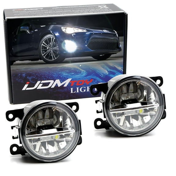 Xenon White 10W High Power LED Driving Fog Light Kit, For Acura Honda Ford Nissan Infiniti Subaru Fiat Jeep, etc