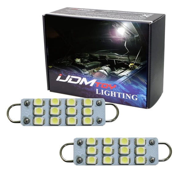 Xenon White 12-SMD Replacement Bulbs For Dodge RAM, Charger; Jeep Wrangler, Grand Cherokee, etc Under Hood Lamp Assembly