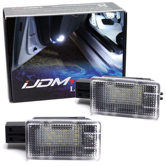 Xenon White 18-SMD Full LED Under Side Door Courtesy Lights, Footwell Lights, For Volvo S60 XC60 XC90 V40 V60 S80 XC40, etc
