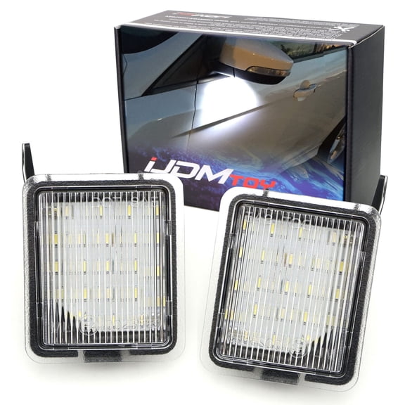 Xenon White 18-SMD Full LED Under Side Mirror Puddle Lights For For Ford Focus C-Max Kuga Escape