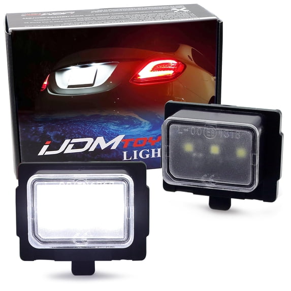 Xenon White 3-SMD LED License Plate Light Kit For Mercedes-Benz W205 C-Class, W213 E-Class, W222 S-Class, W218 CLS-Class, etc