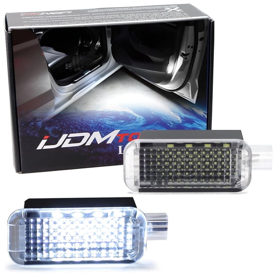 Xenon White LED Footwell, Door Sill, Side/Under Door Lights, Compartment Glove Box or Trunk Cargo Lights, For Audi A1 A3 A4 A5 A6 A7 A8 Q3 Q4 Q5 Q7 Q8