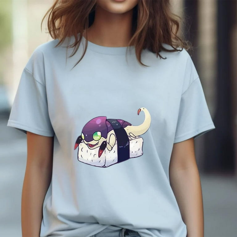 Xenos Nid Cute Sushi Print Tri blend T Shirt Walmart