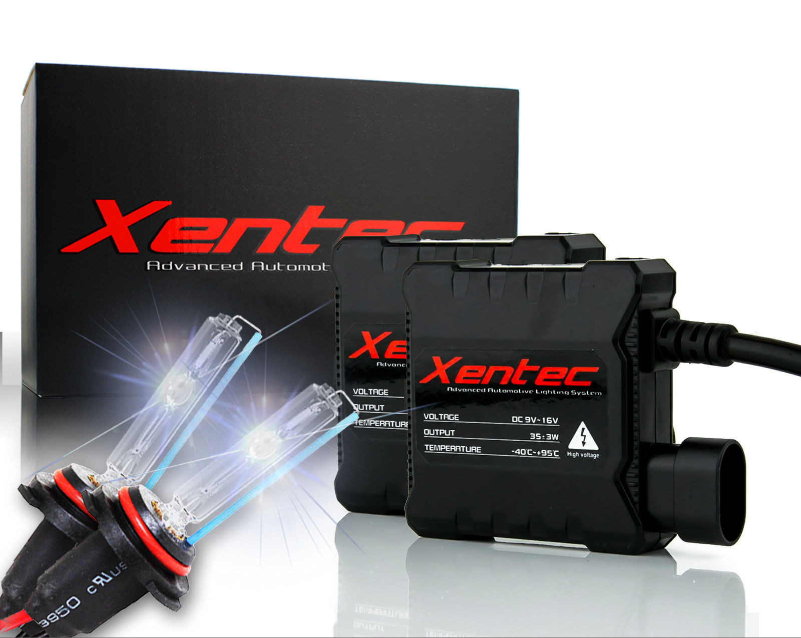 Xentec 6000K Xenon HID Kit for Jeep Compass 2011-2016 High Beam Headlight 9005 Super Slim Digital HID Conversion Lights - image 1 of 4