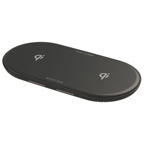 Xentris 10W Qi Rapid Charge Dual Wireless Charging Pad