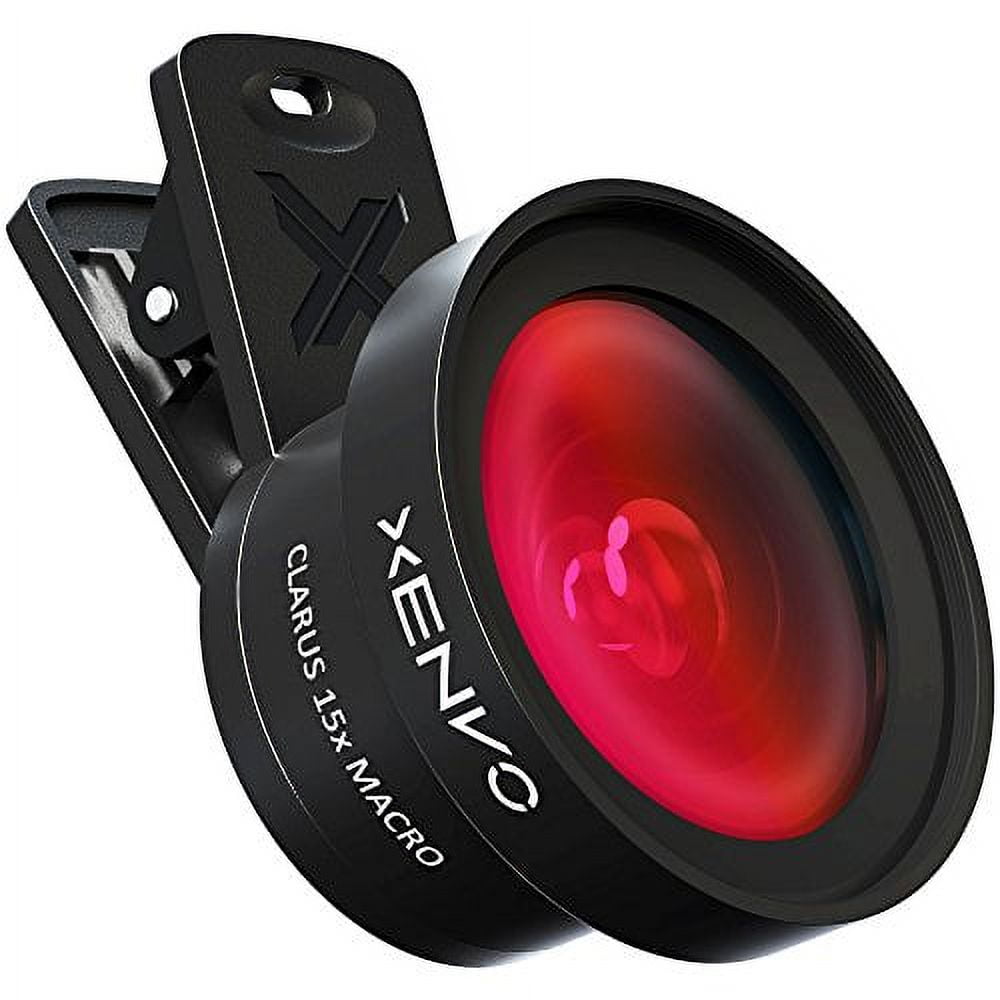 Xenvo WML45 Pro Lens Kit for iPhone, Samsung, Pixel, Macro and Wide Angle Lens with LED Light