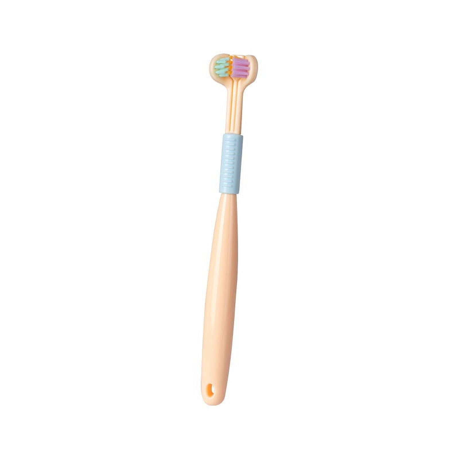 Xerdsx 3 Sided Autism Toothbrush Three Bristles for Special Needs Kids Soft Bristles Soft and