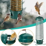 Xerdsx Bird Feeders for Outside, Squirrel Proof Bird Feeders for Outdoors Hanging, Metal Wild Bird Seed Feeders for Bluebird, Cardinal, Finch, Sparrow, Blue Jay, 4 Ports, Chew-Proof, Weather-Resistant