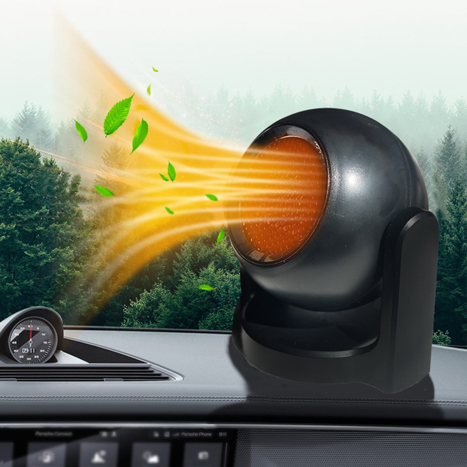 Xerdsx Car Heater, Car Heater Defrost Heater 12V 120W Portable