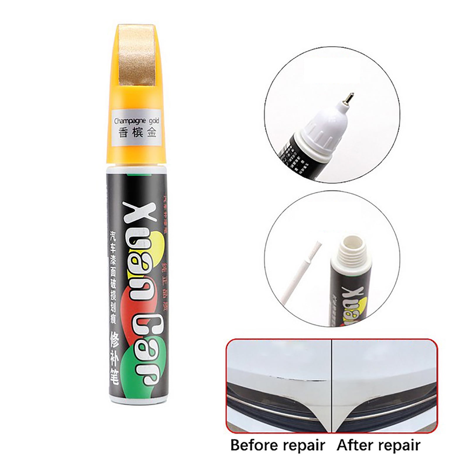 Black Touch Up Paint for Cars Scratch Repair, Quick and Easy Auto Car Paint  Scratch Remover, Two-In-One Automotive Erase Car Touch Up Paint Pen for
