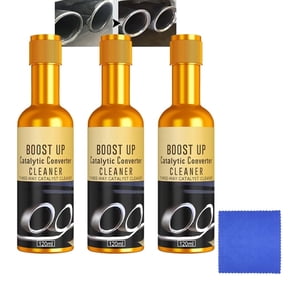 Xerdsx Catalytic Converter Cleaner for Car Engine Boost Up Oxygen Sensor The Fuel Injectors Exhaust Pipe Cleaning Additive, With Towel