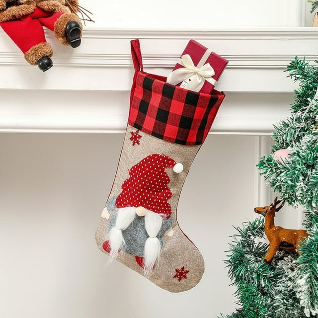 Xerdsx Christmas Stockings Personalized,Christmas Stocking Red Xmas ...