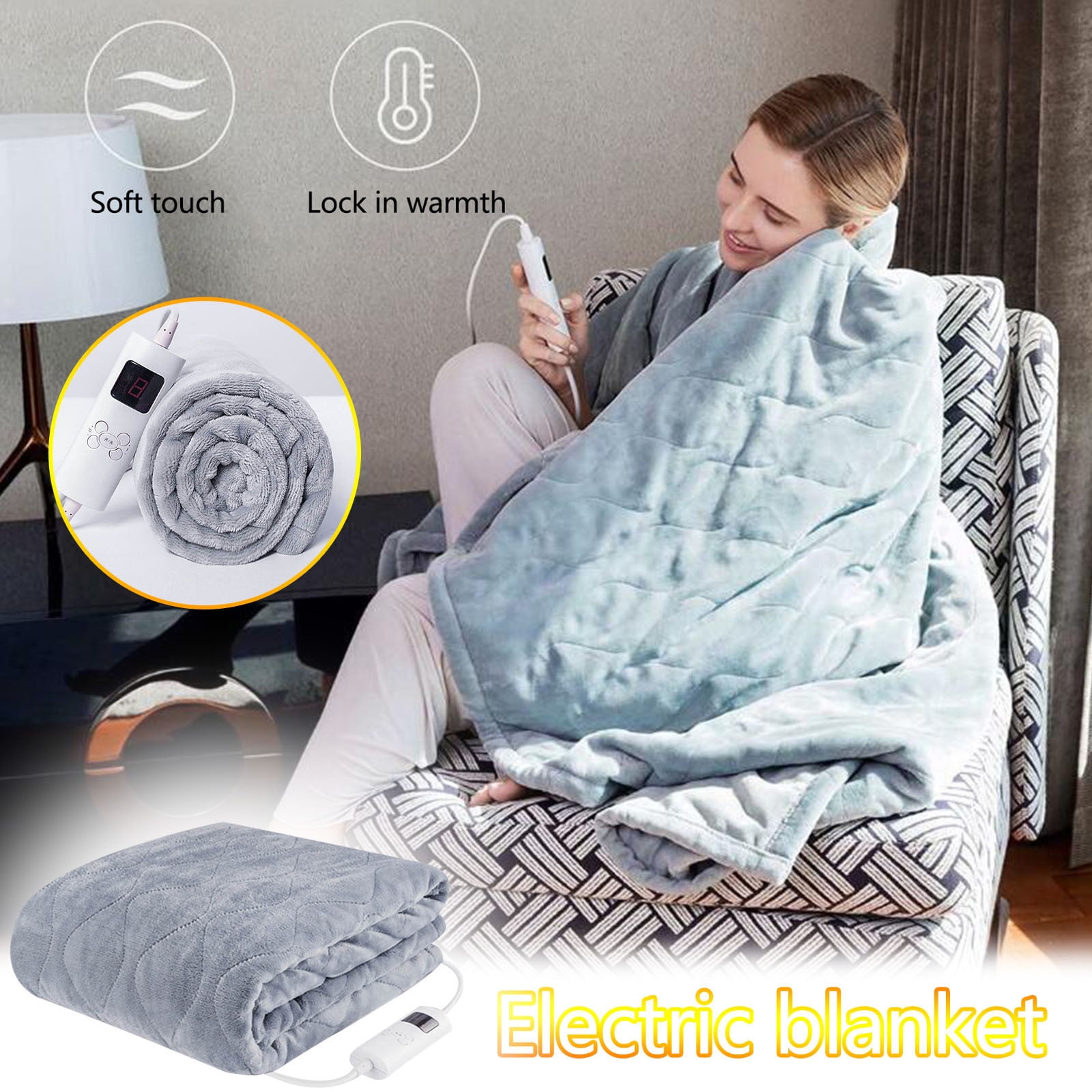 Xerdsx Heating Blanket Queen Size,Electric Blanket Blanket Quilt