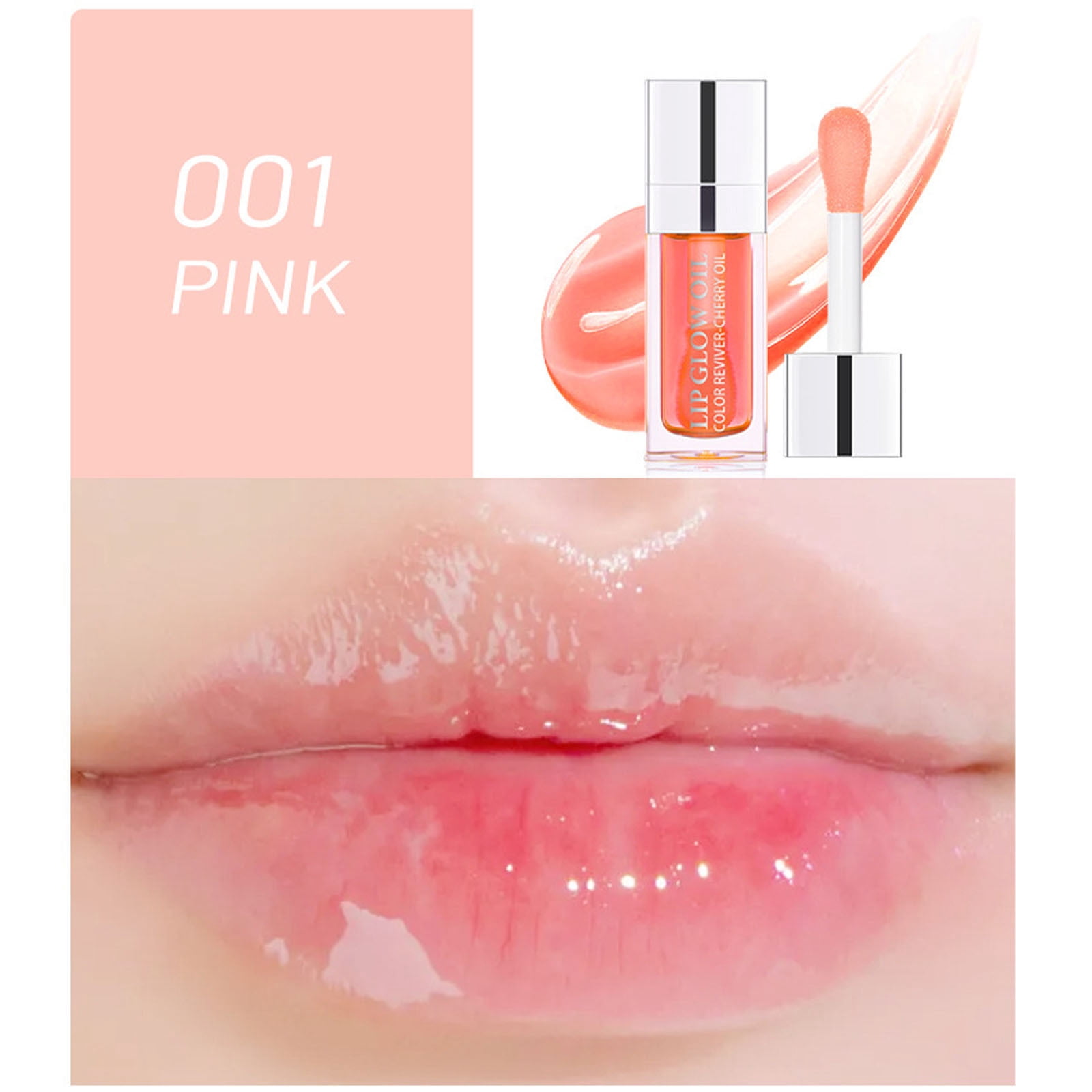 Xerdsx Hydrating Lip Glow Oil, Plumping Lip Oil Raspberry, Gloss Tinted Hydrating Lip Care