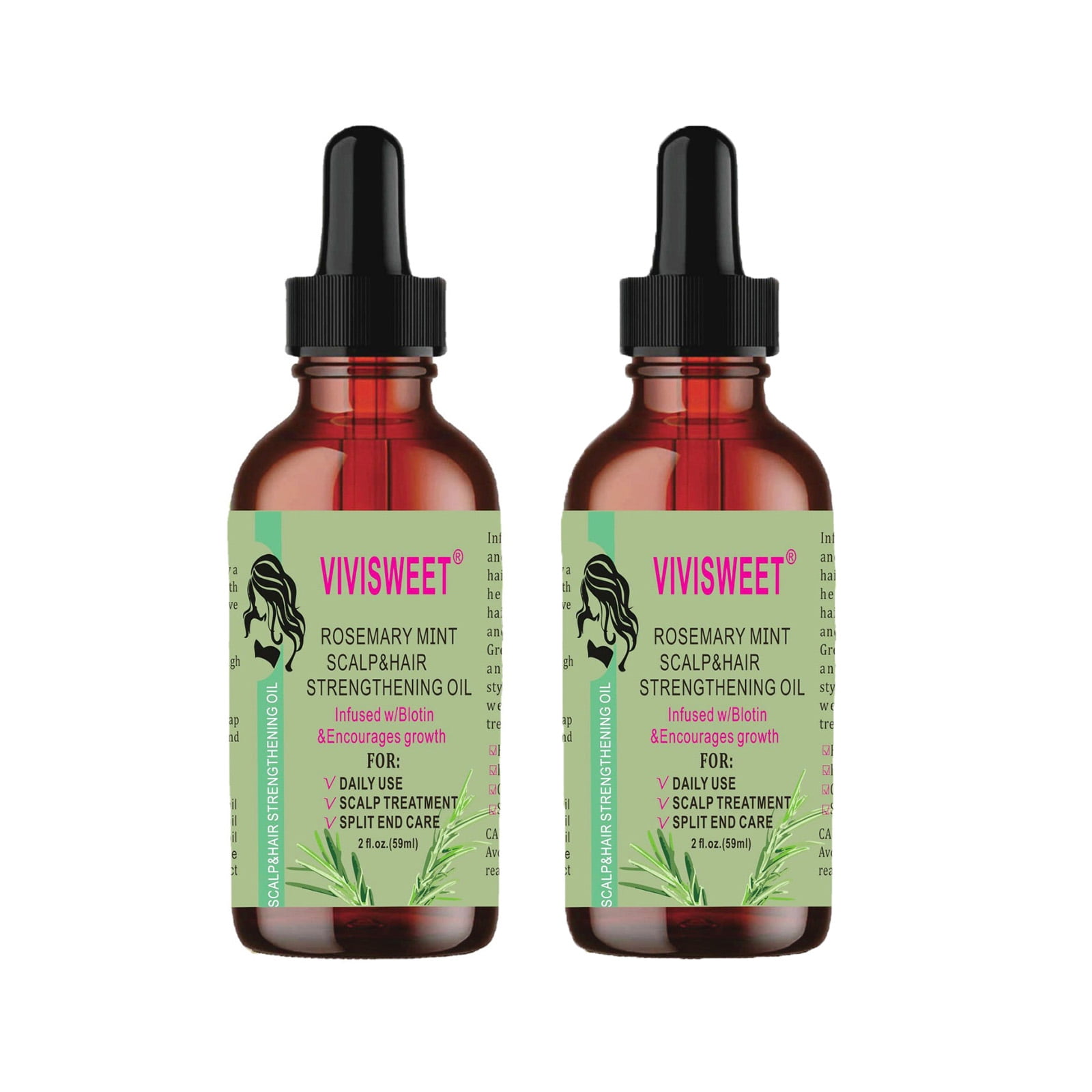 Xerdsx Rosemary Mint Scalp & Hair Strengthening Oil With Biotin & Essential Oils, Nourishing