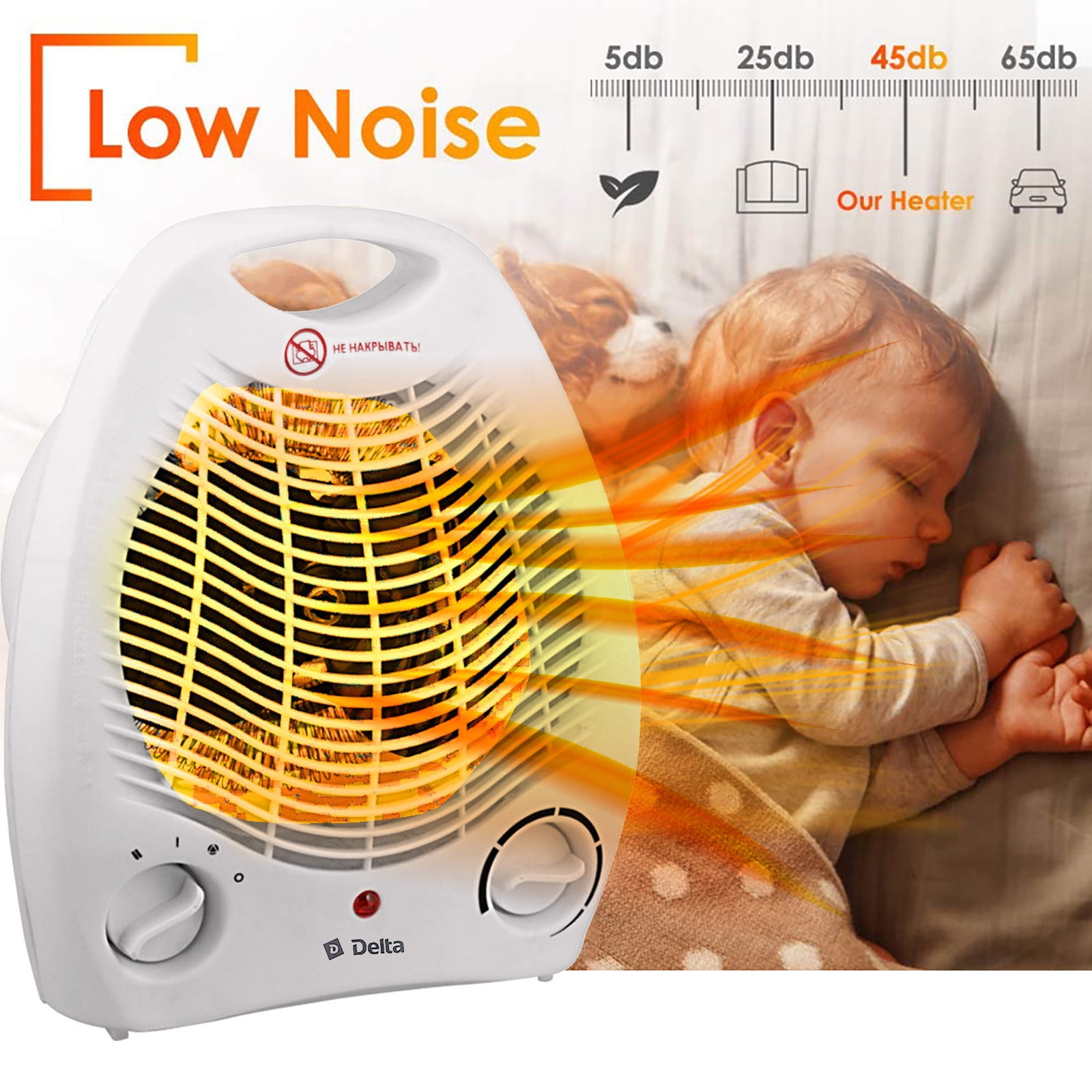 Xerdsx Small Space Heater for Desk Desktop Heating Winter Mini Heater