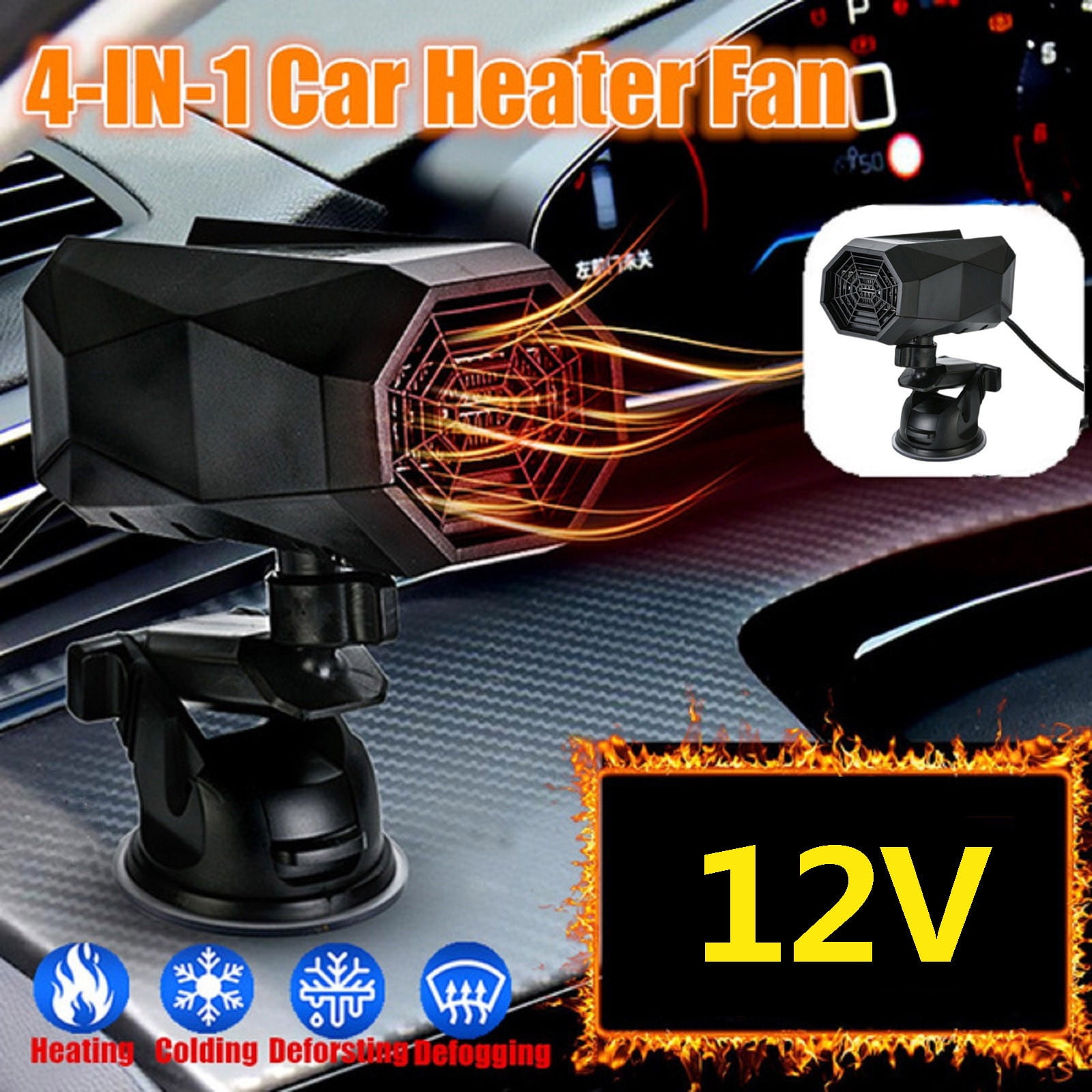 Xerdsx Space Heaters for Indoor Use, Mini Car Heater, Windshield