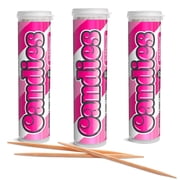 Xero Picks Candies Toothpicks, Bubblegum, 3-Pack