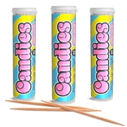 Xero Picks Candies Toothpicks, Cotton Candy, 3-Pack