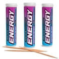 thumbnail image 1 of Xero Picks Energy Caffeine Flavored Toothpicks B12 for Focus & B6 (Blue Raspberry, Pack of 3) Sugar-Free Alternative to Energy Mints & Gum - Kosher, 1 of 7