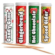 Xero Picks Holiday Edition - Variety Pack - Infused Flavored Toothpicks - 80 Picks - 4 Pack