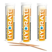 Xero Picks Hydrate - Electrolyte Flavored Toothpicks -60 Picks-Variety 3 Pack - Fruit Punch - Sodium, Potasium, Magnesium, Calcium