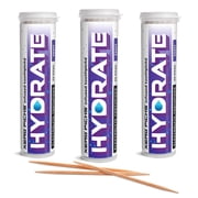 Xero Picks Hydrate Toothpicks, Electrolyte, Grape, 3-Pack
