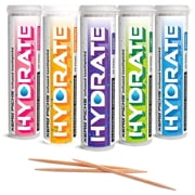 Xero Picks Hydrate Toothpicks, Electrolyte, Variety Pack, 5-Pack Electrolytes Sodium, Potassium, Magnesium, Calcium