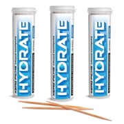 Xero Picks Hydrate Toothpicks, Electrolyte, Natural, 3-Pack