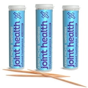 Xero Picks Infused Flavored Toothpicks for Long-Lasting Fresh Breath, Wellness & Dry Mouth Prevention - 60 Picks (3 Pack) (Blueberry) (Joint Health)