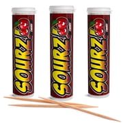 Xero Picks Sourz Toothpicks, Cherry, 3-Pack