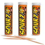 Xero Picks Sourz Toothpicks, Peach, 3-Pack