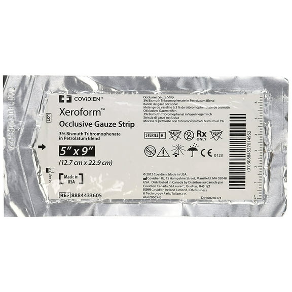 Xeroform Sterile Petrolatum Gauze Patch 5" X 9" Each (1 Each)