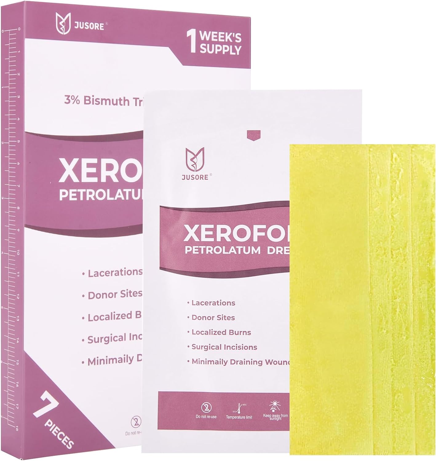 Xeroform Petrolatum Dressing 5x9 Non Stick Gauze Pads for Wounds