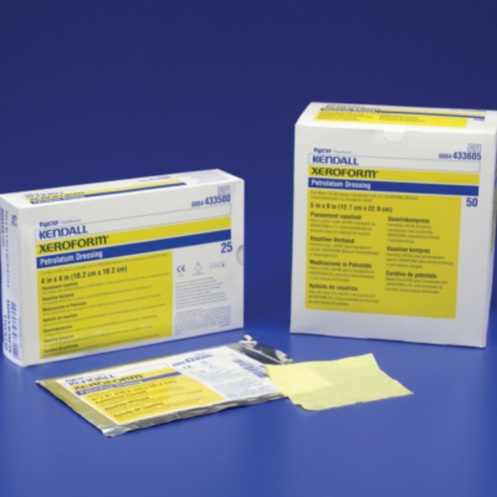 Xeroform Petrolatum 5 x 9 Inch Gauze Dressing, Medical Care Burn